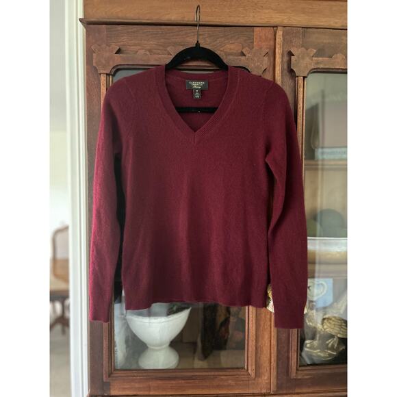 Cashmere CHARTER CLUB Women's V neck Cashmere Sweater - Picture 1 of 5